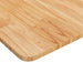 Blat de baie, maro deschis, 80x40x1,5 cm, lemn masiv tratat - WALTI WALTI