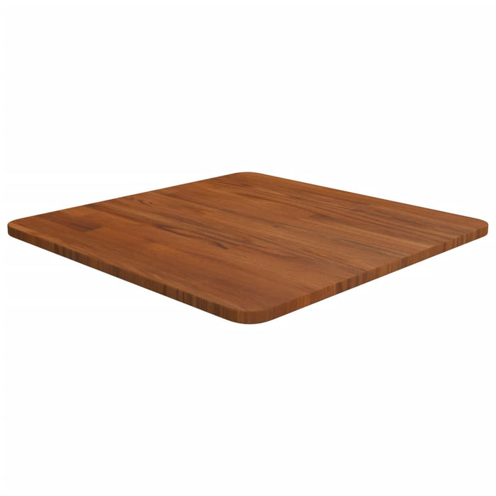 Blat de masă pătrat maro închis 50x50x1,5 cm lemn stejar tratat WALTI