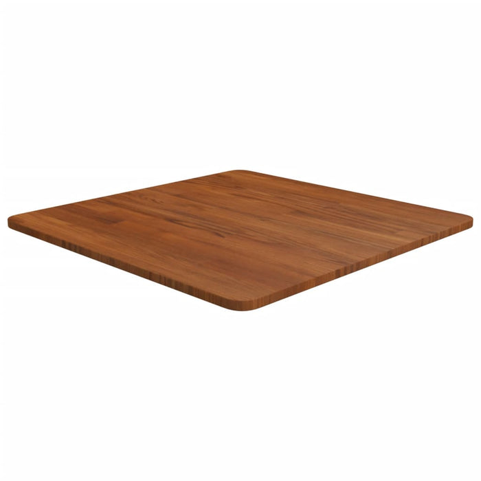Blat de masă pătrat maro închis 60x60x1,5 cm lemn stejar tratat WALTI