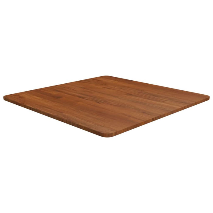 Blat de masă pătrat maro închis 70x70x1,5 cm lemn stejar tratat WALTI