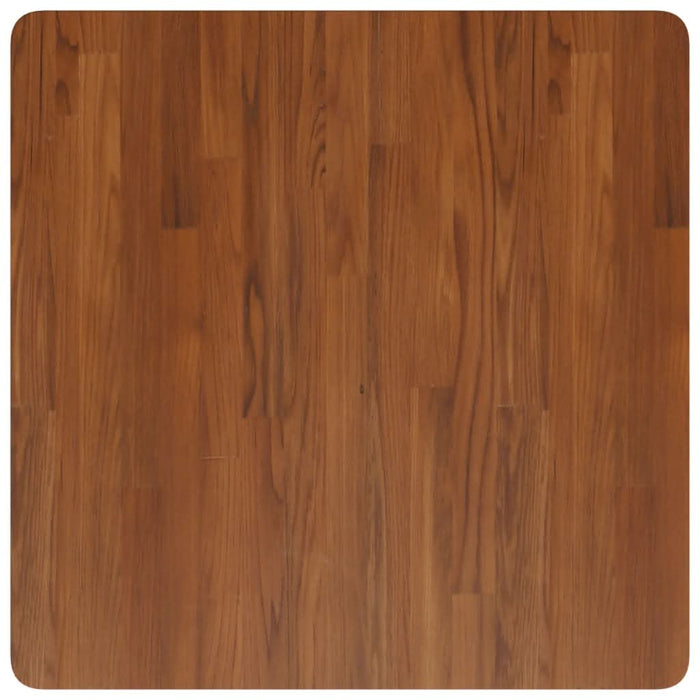 Blat de masă pătrat maro închis 70x70x1,5 cm lemn stejar tratat WALTI
