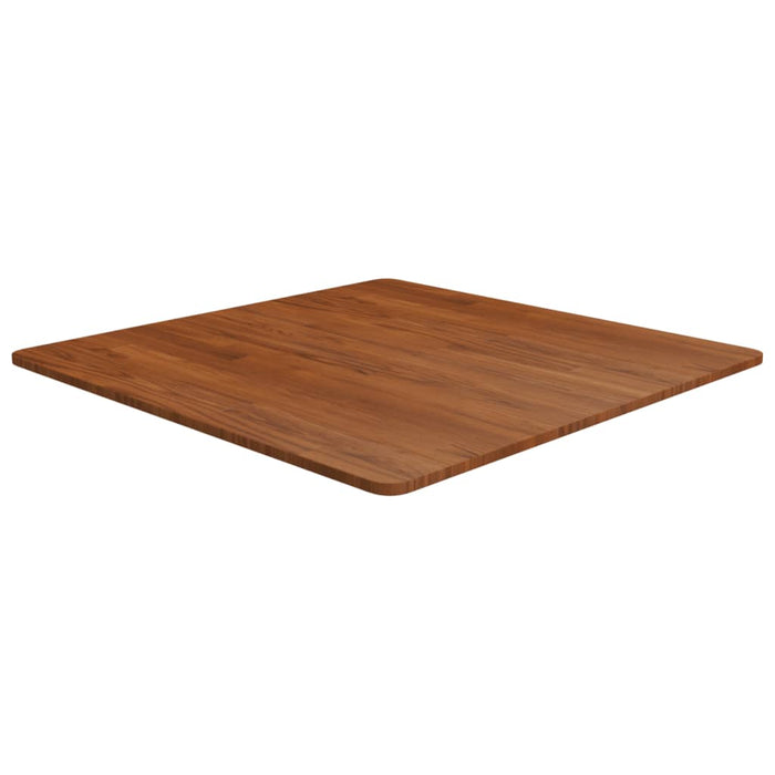 Blat de masă pătrat maro închis 80x80x1,5 cm lemn stejar tratat - WALTI WALTI