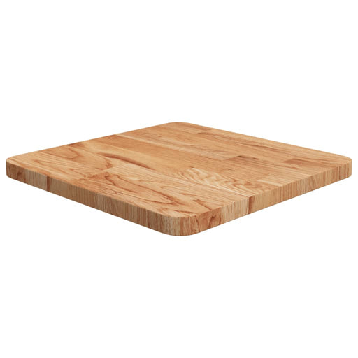 Blat masă pătrat maro deschis 40x40x2,5cm lemn stejar tratat - WALTI WALTI