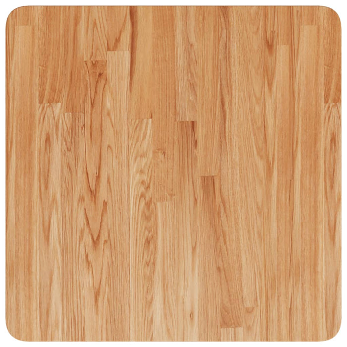 Blat masă pătrat maro deschis 50x50x2,5cm lemn stejar tratat - WALTI WALTI