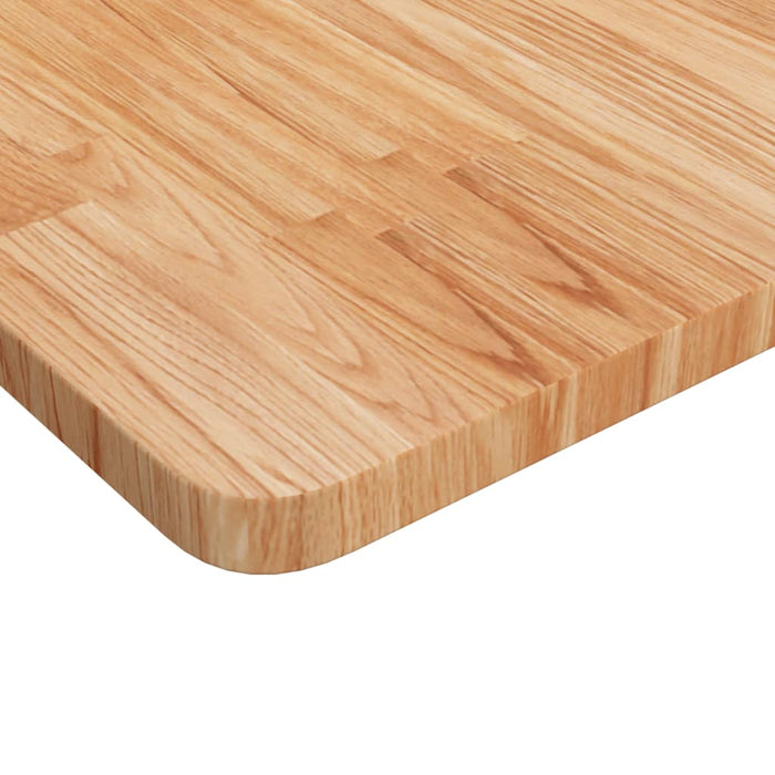 Blat masă pătrat maro deschis 50x50x2,5cm lemn stejar tratat - WALTI WALTI