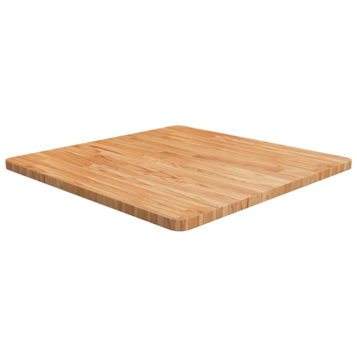 Blat masă pătrat maro deschis 70x70x2,5 cm lemn stejar tratat - WALTI WALTI