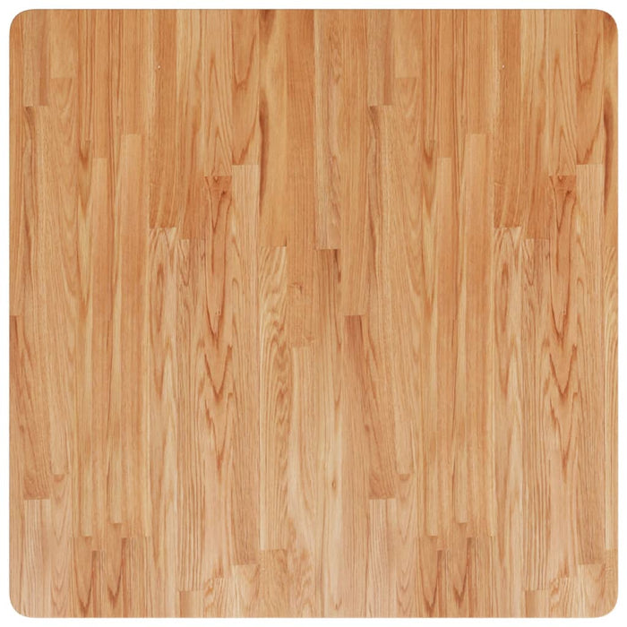 Blat masă pătrat maro deschis 80x80x2,5cm lemn stejar tratat - WALTI WALTI