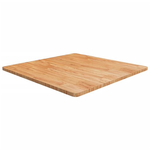 Blat masă pătrat maro deschis 90x90x2,5cm lemn stejar tratat - WALTI WALTI