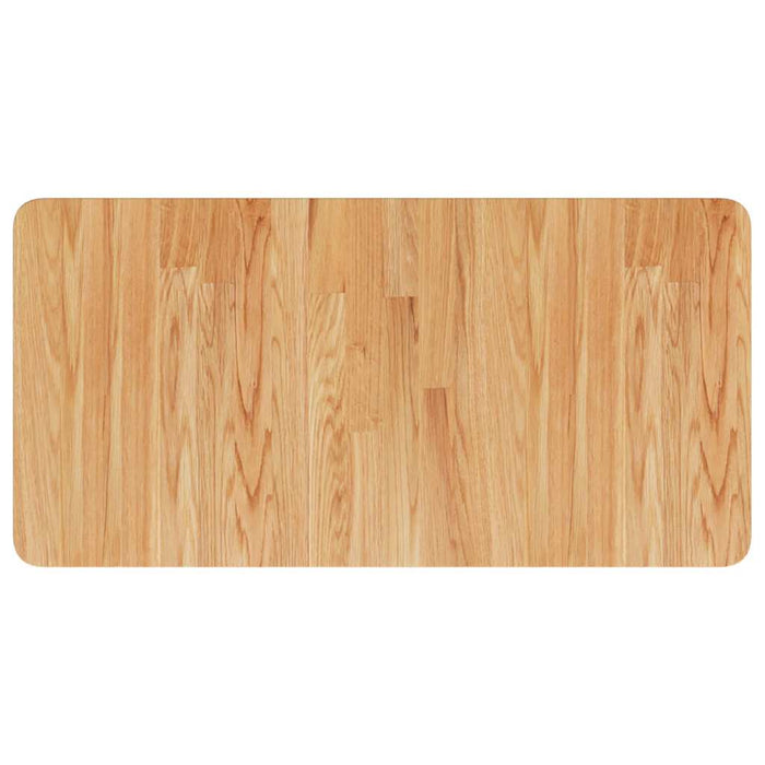 Blat de baie, maro deschis, 80x40x2,5 cm, lemn masiv tratat - WALTI WALTI