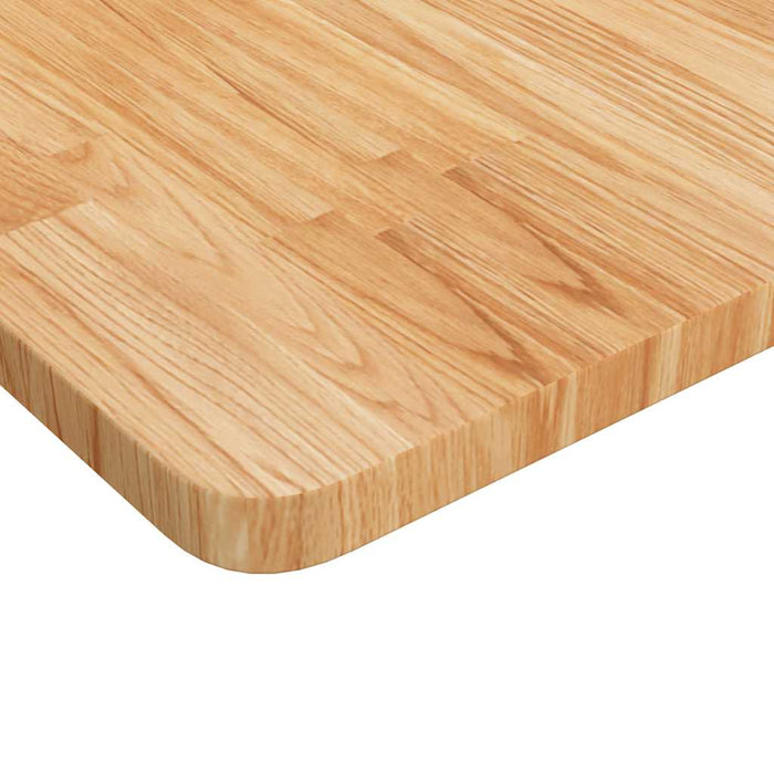 Blat de baie, maro deschis, 80x40x2,5 cm, lemn masiv tratat - WALTI WALTI