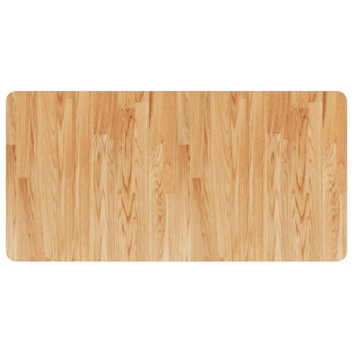 Blat de baie, maro deschis, 100x50x2,5 cm, lemn masiv tratat - WALTI WALTI