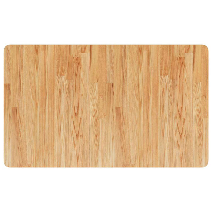 Blat de baie, maro deschis, 100x60x2,5 cm, lemn masiv tratat - WALTI WALTI