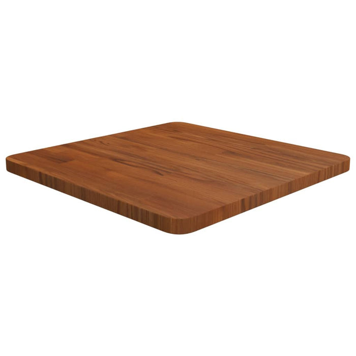 Blat de masă pătrat maro închis 50x50x2,5 cm lemn stejar tratat WALTI