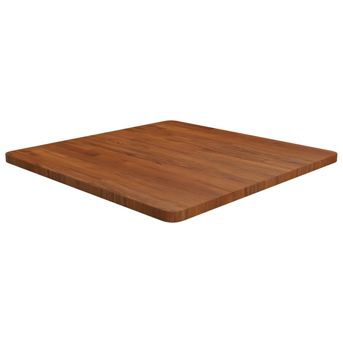 Blat de masă pătrat maro închis 70x70x2,5 cm lemn stejar tratat WALTI