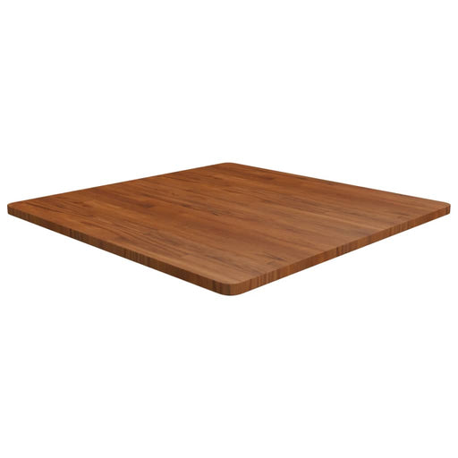 Blat de masă pătrat maro închis 90x90x2,5 cm lemn stejar tratat - WALTI WALTI