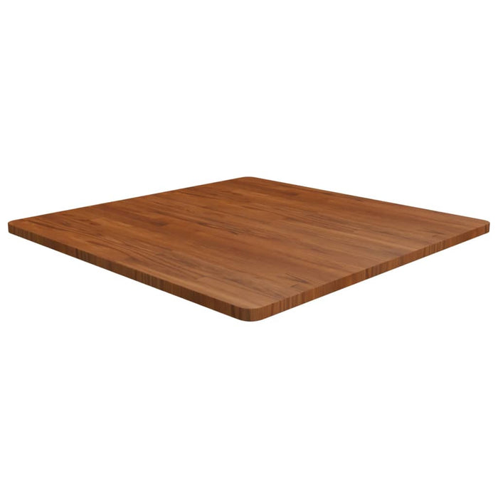 Blat de masă pătrat maro închis 90x90x2,5 cm lemn stejar tratat - WALTI WALTI