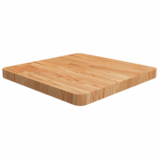 Blat masă pătrat maro deschis 50x50x4 cm lemn stejar tratat - WALTI WALTI