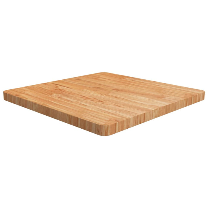 Blat masă pătrat maro deschis 70x70x4 cm lemn stejar tratat - WALTI WALTI