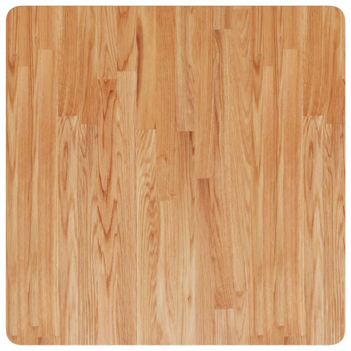 Blat masă pătrat maro deschis 70x70x4 cm lemn stejar tratat - WALTI WALTI