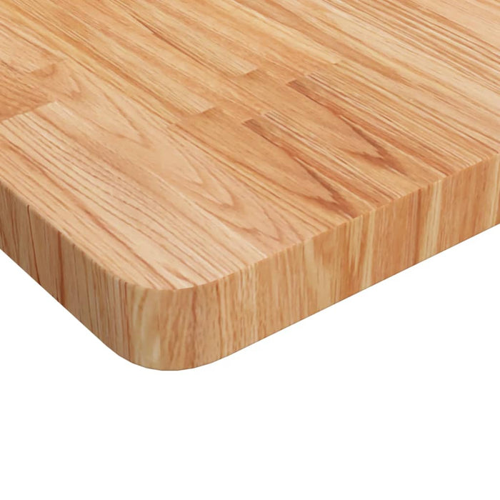 Blat masă pătrat maro deschis 70x70x4 cm lemn stejar tratat - WALTI WALTI
