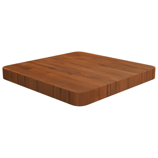 Blat de masă pătrat maro închis 40x40x4 cm lemn stejar tratat - WALTI WALTI