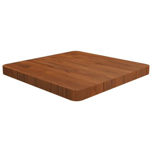 Blat de masă pătrat maro închis 50x50x4 cm lemn stejar tratat - WALTI WALTI