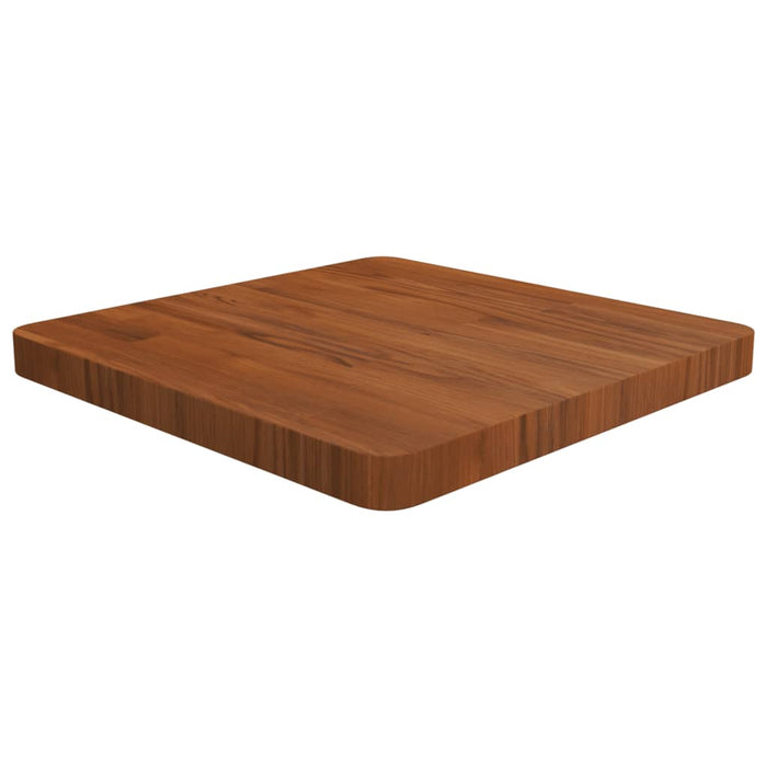 Blat de masă pătrat maro închis 50x50x4 cm lemn stejar tratat - WALTI WALTI