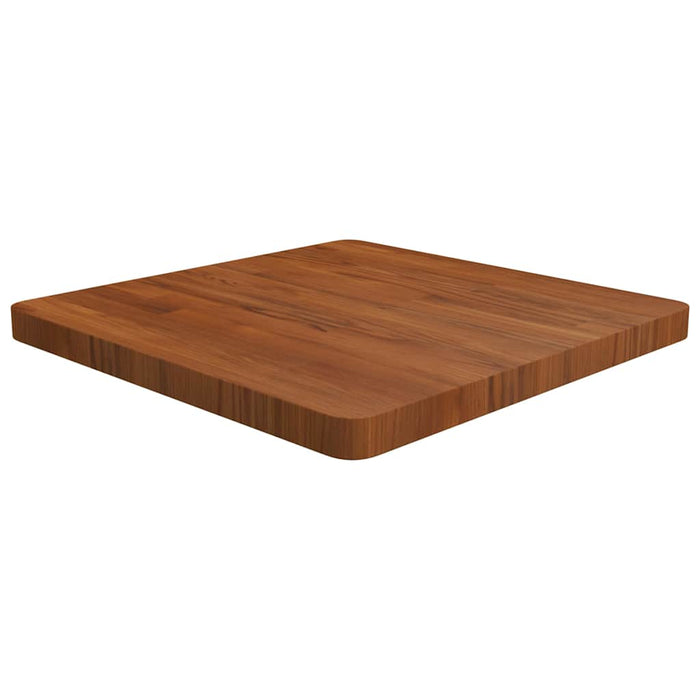 Blat de masă pătrat maro închis 60x60x4 cm lemn stejar tratat WALTI