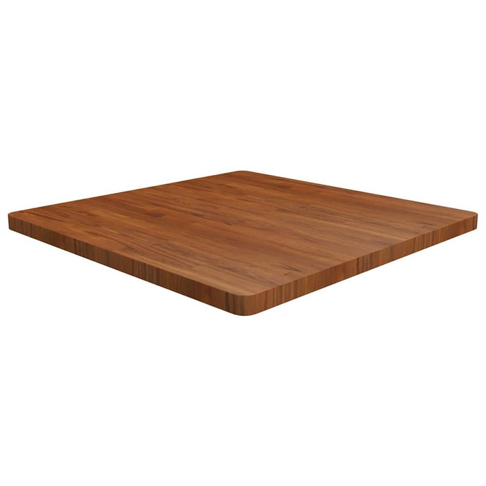 Blat de masă pătrat maro închis 90x90x4 cm lemn stejar tratat - WALTI WALTI