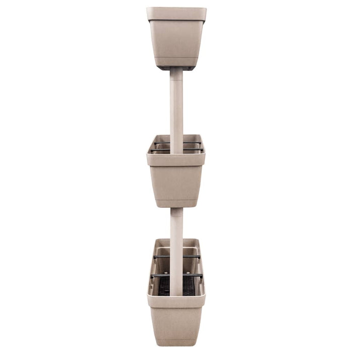 Jardinieră de grădină, 6 buc., gri taupe, 100 cm WALTI