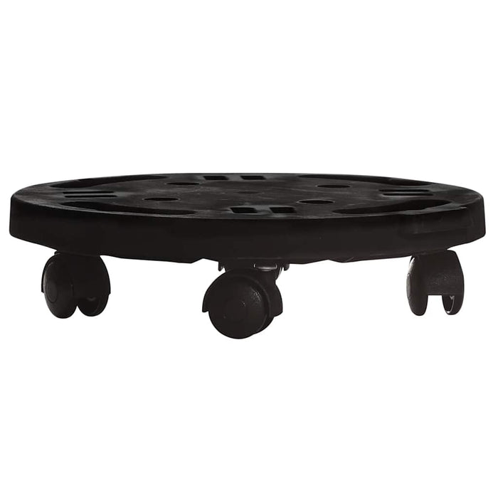 Cărucior pentru plante cu roți, diametru 30 cm, negru, 170 kg - WALTI WALTI