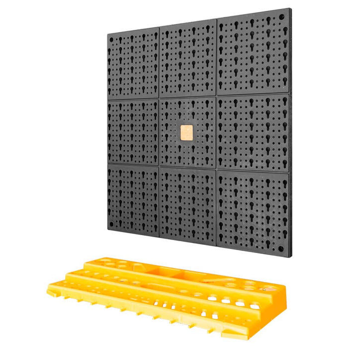 Perete pentru unelte, 500x1000 mm, 50 cârlige, PP - WALTI WALTI
