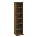 Dulap CD-uri, stejar fumuriu, 21x20x88 cm, lemn prelucrat - WALTI WALTI