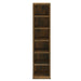 Dulap CD-uri, stejar fumuriu, 21x20x88 cm, lemn prelucrat - WALTI WALTI