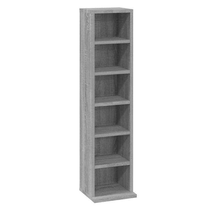 Dulap CD-uri, sonoma gri, 21x20x88 cm, lemn prelucrat - WALTI WALTI