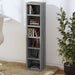 Dulap CD-uri, sonoma gri, 21x20x88 cm, lemn prelucrat - WALTI WALTI