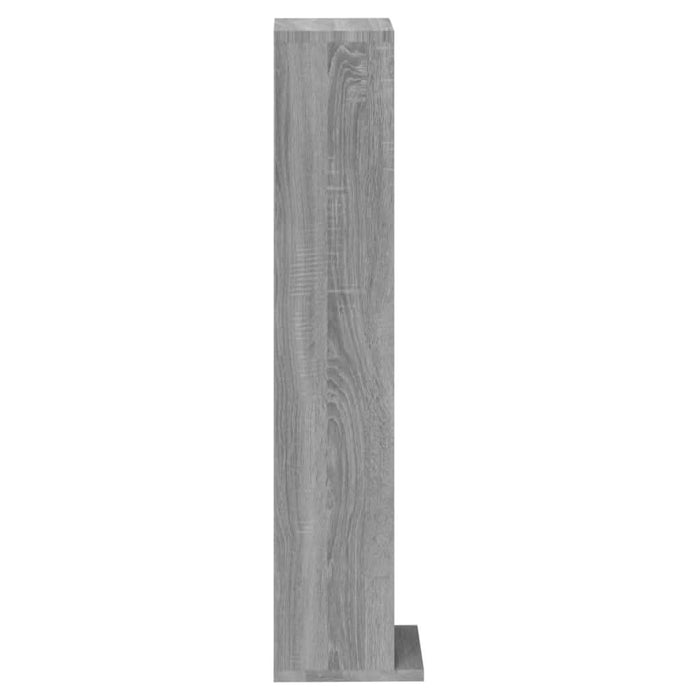 Dulap CD-uri, sonoma gri, 21x20x88 cm, lemn prelucrat - WALTI WALTI