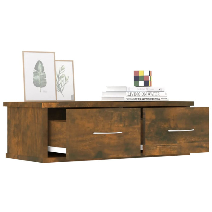 Dulap de perete, stejar fumuriu, 60x26x18,5 cm lemn prelucrat - WALTI WALTI