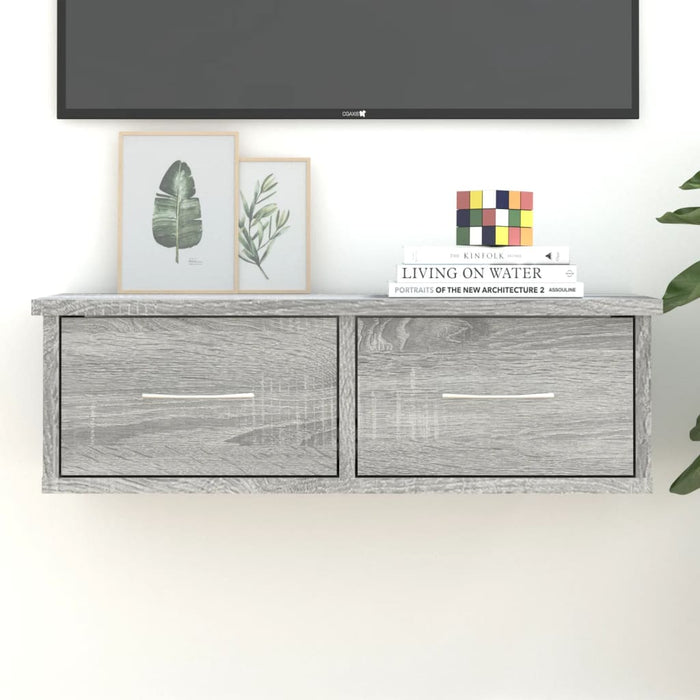 Dulap de perete, sonoma gri, 60x26x18,5 cm, lemn prelucrat - WALTI WALTI