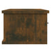 Dulap de perete stejar fumuriu 88x26x18,5 cm lemn prelucrat - WALTI WALTI