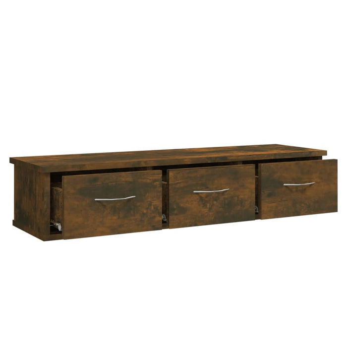 Dulap de perete stejar fumuriu 88x26x18,5 cm lemn prelucrat - WALTI WALTI