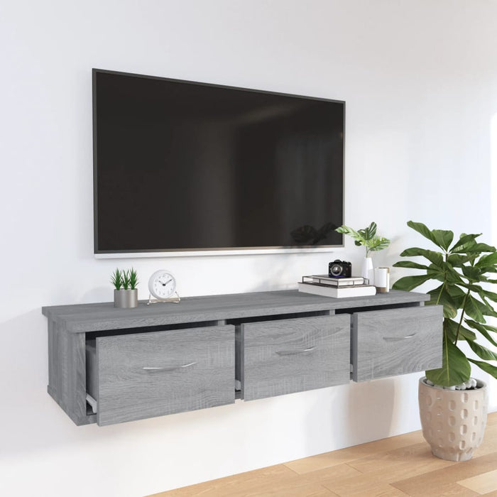 Dulap de perete, gri sonoma, 88x26x18,5 cm, lemn prelucrat - WALTI WALTI