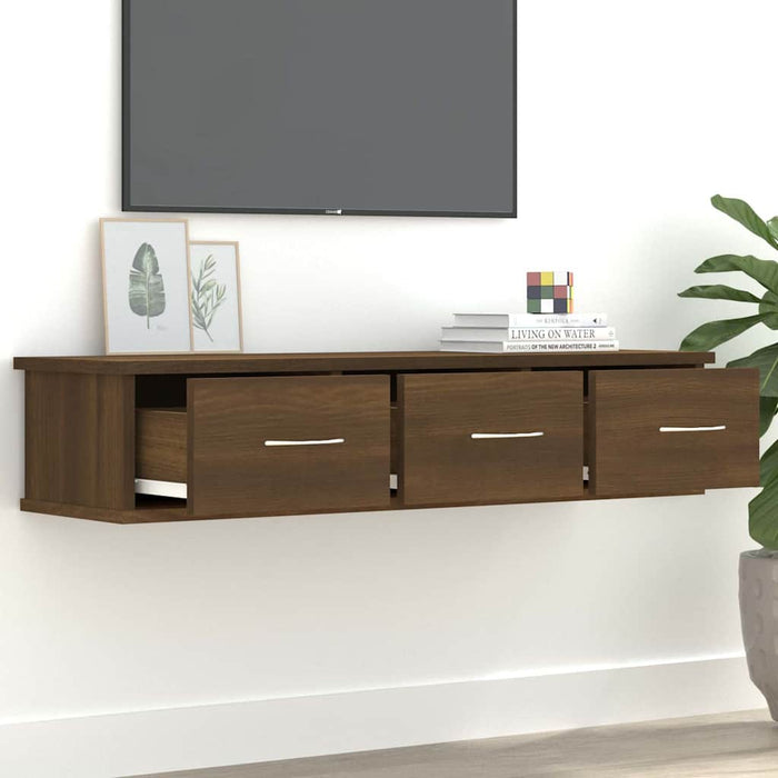 Dulap de perete, stejar maro, 88x26x18,5 cm, lemn prelucrat WALTI