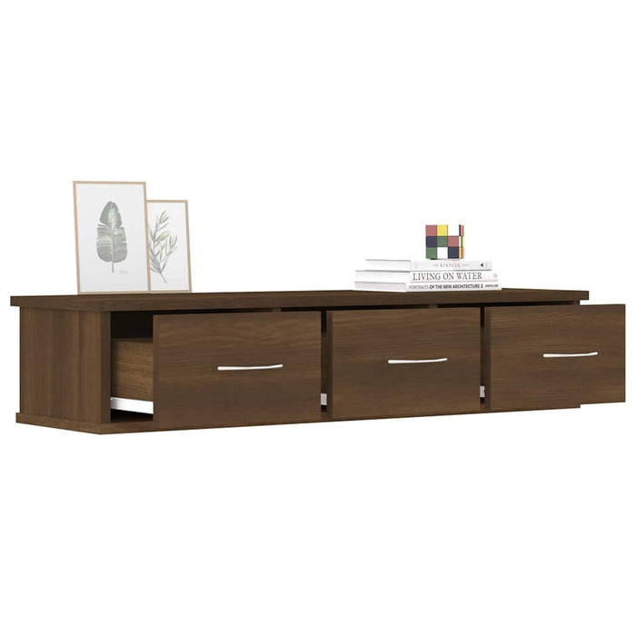 Dulap de perete, stejar maro, 88x26x18,5 cm, lemn prelucrat WALTI