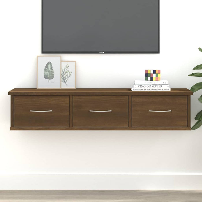 Dulap de perete, stejar maro, 88x26x18,5 cm, lemn prelucrat WALTI