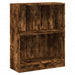Bibliotecă, stejar fumuriu, 60x24x76 cm, lemn prelucrat - WALTI WALTI