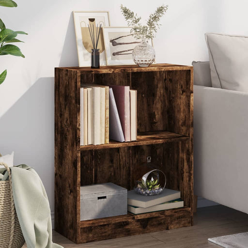 Bibliotecă, stejar fumuriu, 60x24x76 cm, lemn prelucrat - WALTI WALTI