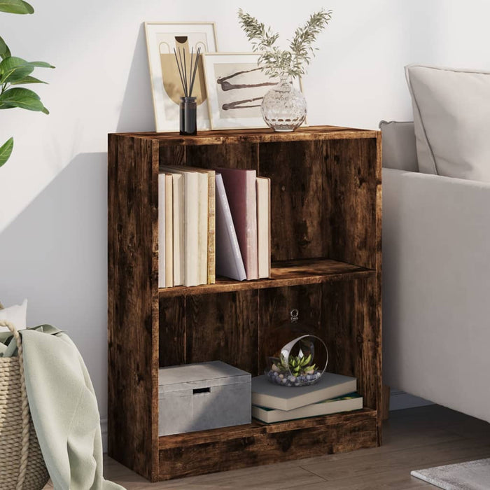 Bibliotecă, stejar fumuriu, 60x24x76 cm, lemn prelucrat - WALTI WALTI