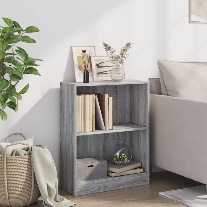 Bibliotecă, gri sonoma, 60x24x76 cm, lemn prelucrat - WALTI WALTI