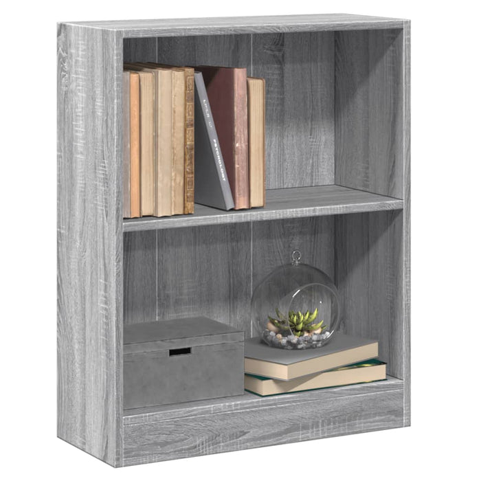 Bibliotecă, gri sonoma, 60x24x76 cm, lemn prelucrat - WALTI WALTI